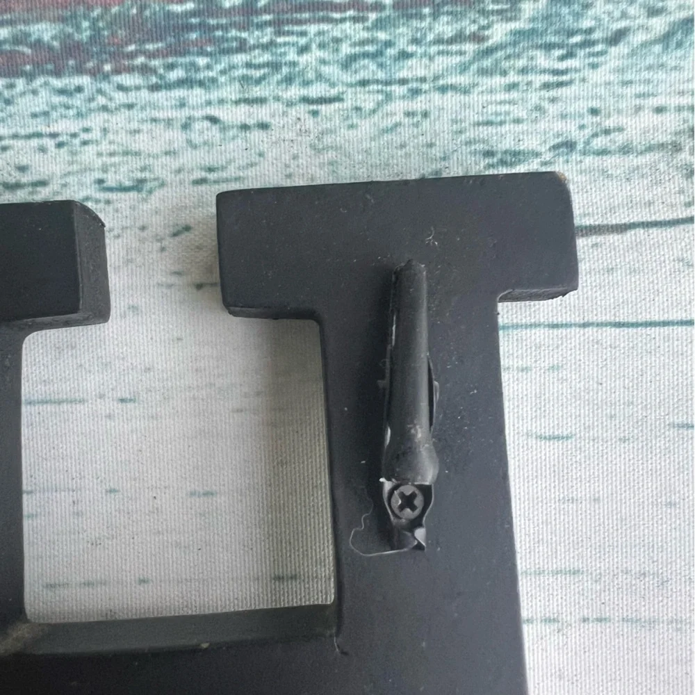 Black HOME Standing Decor with clips for Photos or Notes